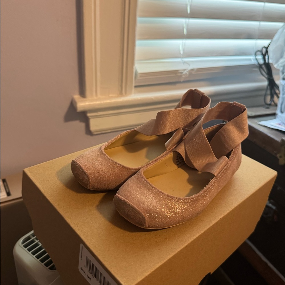 Janie and jack toddler pointe ballet flat